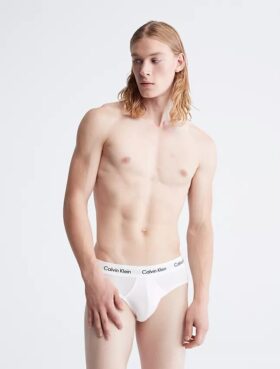 Cueca de cintura baixa em Cotton Stretch, embalagem de 5 unidades