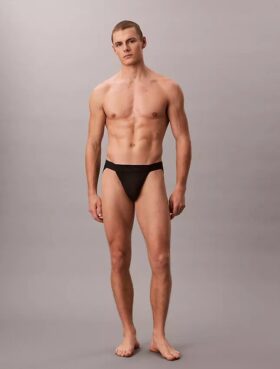 Cueca desportiva em renda de microfibra Cueca desportiva em renda de microfibra