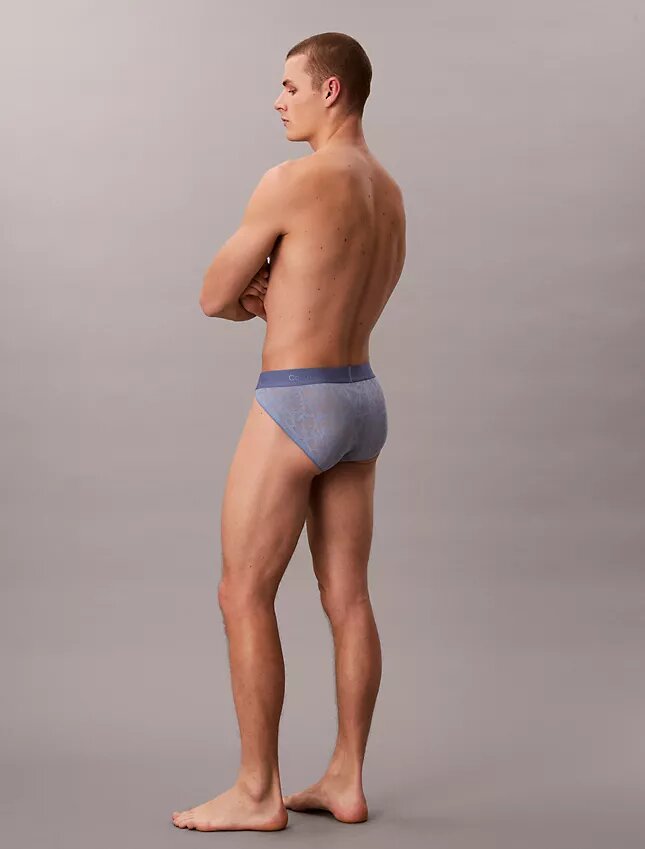 Cueca desportiva em renda de microfibra Cueca desportiva em renda de microfibra