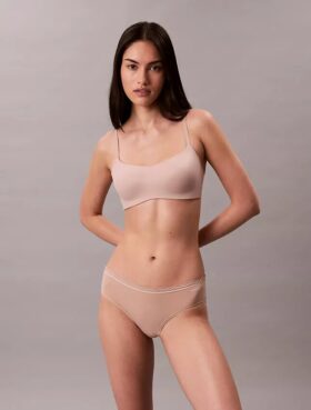 Cueca Hipster em microfibra elástica com renda