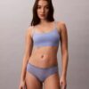 Cueca Hipster em microfibra elástica com renda Cueca Hipster em microfibra elástica com renda