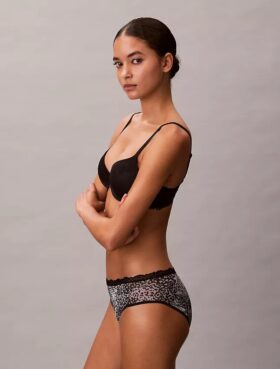 Cueca Hipster em microfibra elástica com renda