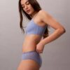 Cueca Hipster em microfibra elástica com renda Cueca Hipster em microfibra elástica com renda