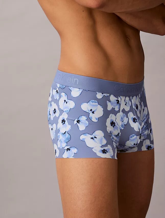 Cueca Low Rise Trunk com estampado preto CK Black Cueca Low Rise Trunk com estampado preto CK Black
