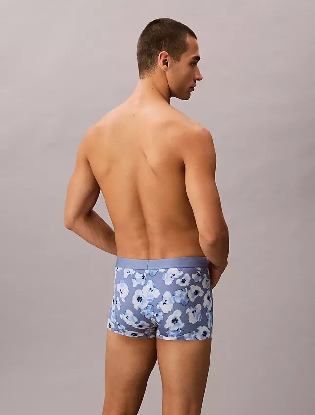 Cueca Low Rise Trunk com estampado preto CK Black Cueca Low Rise Trunk com estampado preto CK Black