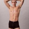 Cueca Low Rise Trunk em microfibra elástica com Monogram gráfico Cueca Low Rise Trunk em microfibra elástica com Monogram gráfico