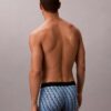 Cueca Low Rise Trunk em microfibra elástica com Monogram gráfico Cueca Low Rise Trunk em microfibra elástica com Monogram gráfico