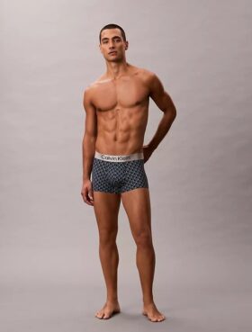 Cueca Low Rise Trunk em microfibra escovada elástica