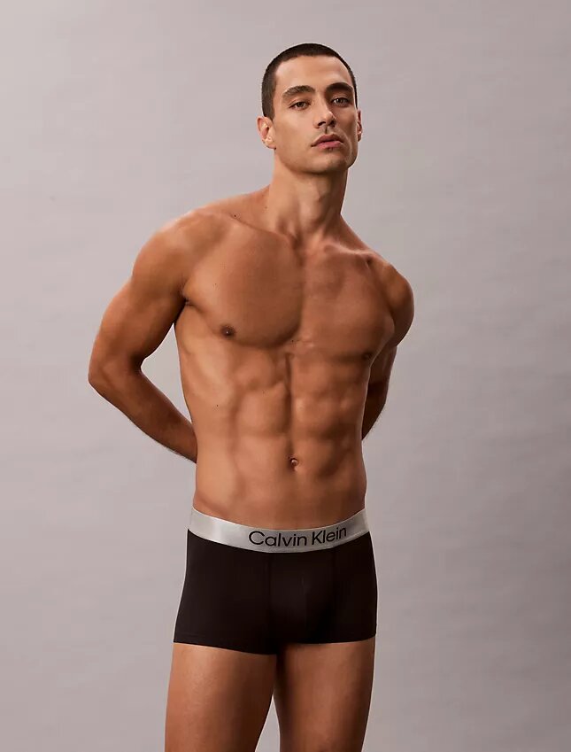 Cueca Low Rise Trunk em microfibra escovada elástica Cueca Low Rise Trunk em microfibra escovada elástica