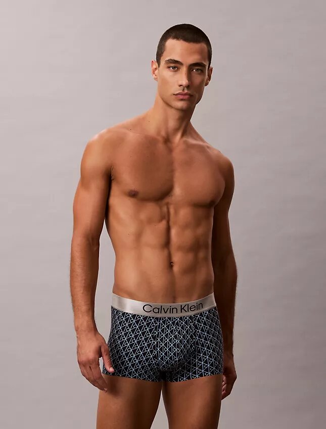 Cueca Low Rise Trunk em microfibra escovada elástica Cueca Low Rise Trunk em microfibra escovada elástica