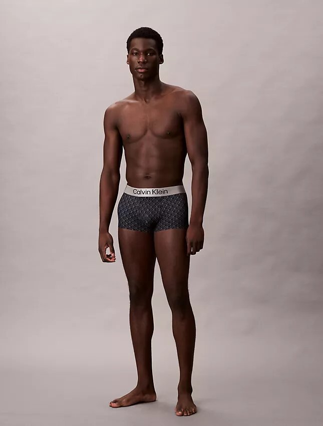 Cueca Low Rise Trunk em microfibra escovada elástica Cueca Low Rise Trunk em microfibra escovada elástica