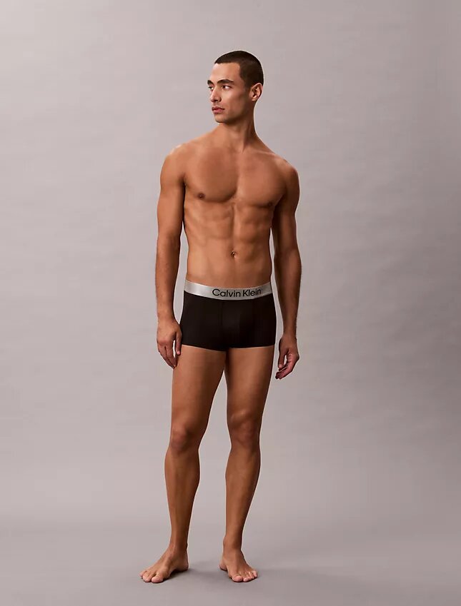 Cueca Low Rise Trunk em microfibra escovada elástica Cueca Low Rise Trunk em microfibra escovada elástica