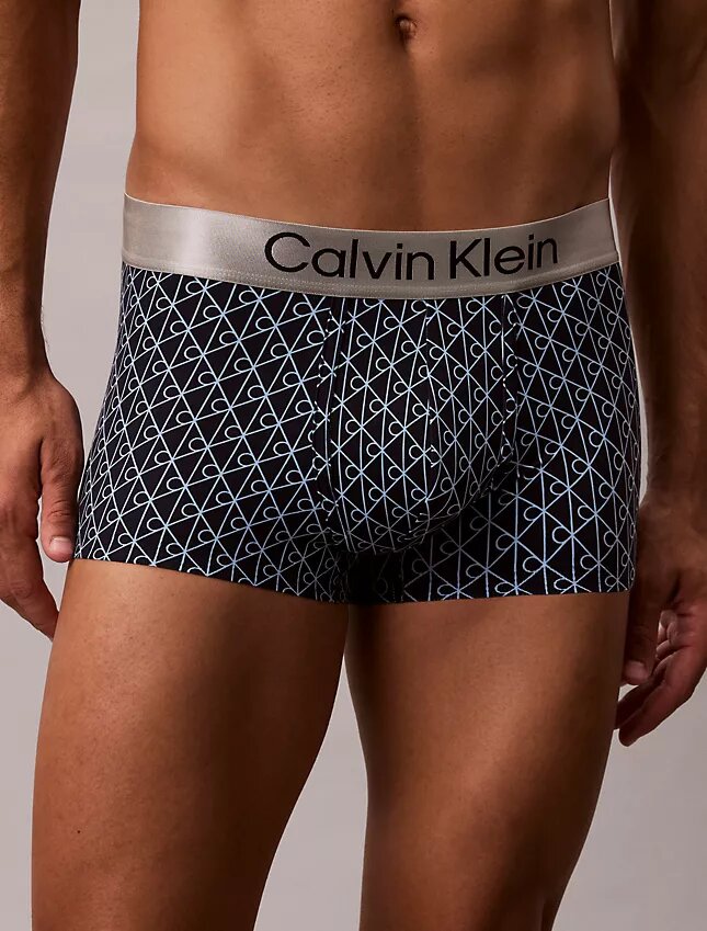 Cueca Low Rise Trunk em microfibra escovada elástica Cueca Low Rise Trunk em microfibra escovada elástica