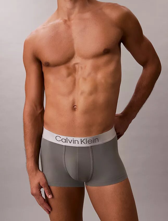 Cueca Low Rise Trunk em microfibra escovada elástica Cueca Low Rise Trunk em microfibra escovada elástica