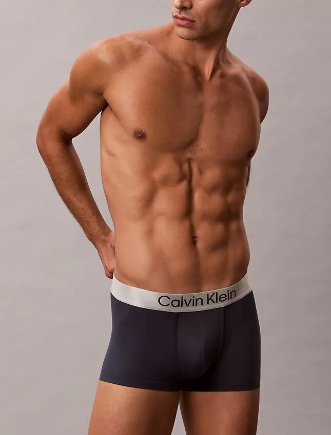 Cueca Low Rise Trunk em microfibra escovada elástica Cueca Low Rise Trunk em microfibra escovada elástica