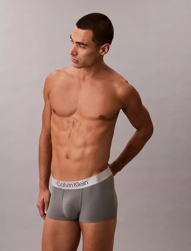 Cueca Low Rise Trunk em microfibra escovada elástica Cueca Low Rise Trunk em microfibra escovada elástica
