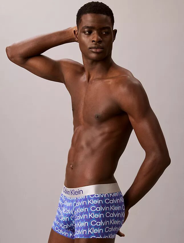 Cueca Low Rise Trunk em microfibra escovada elástica Cueca Low Rise Trunk em microfibra escovada elástica