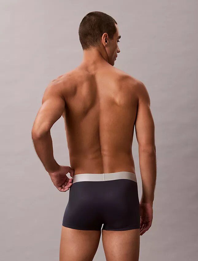Cueca Low Rise Trunk em microfibra escovada elástica Cueca Low Rise Trunk em microfibra escovada elástica