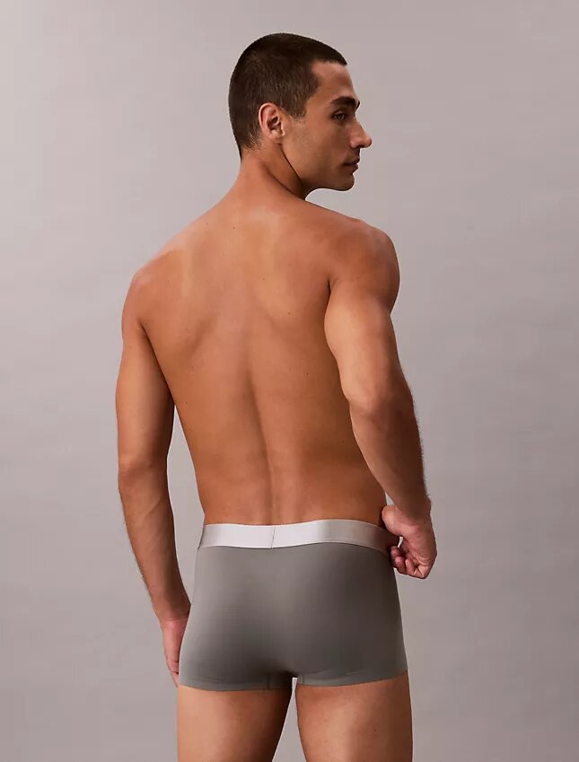 Cueca Low Rise Trunk em microfibra escovada elástica Cueca Low Rise Trunk em microfibra escovada elástica