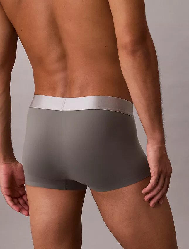 Cueca Low Rise Trunk em microfibra escovada elástica Cueca Low Rise Trunk em microfibra escovada elástica