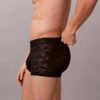 Cueca Low Rise Trunk em renda de microfibra Cueca Low Rise Trunk em renda de microfibra