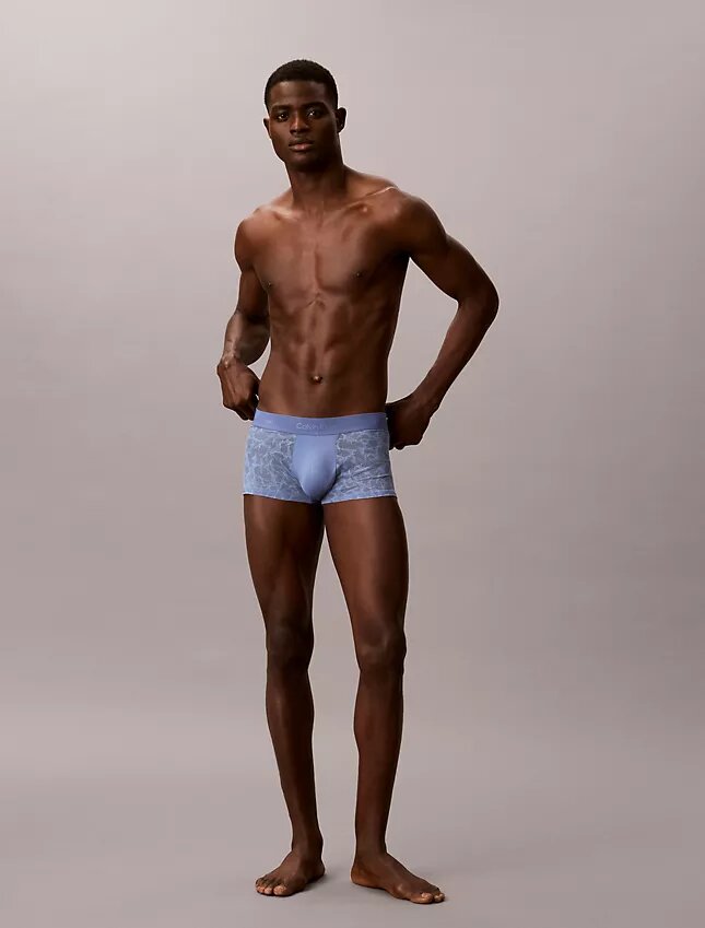 Cueca Low Rise Trunk em renda de microfibra Cueca Low Rise Trunk em renda de microfibra