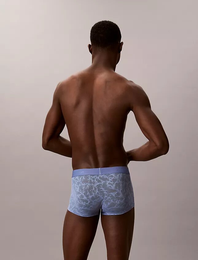 Cueca Low Rise Trunk em renda de microfibra Cueca Low Rise Trunk em renda de microfibra