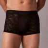 Cueca Low Rise Trunk em renda de microfibra Cueca Low Rise Trunk em renda de microfibra