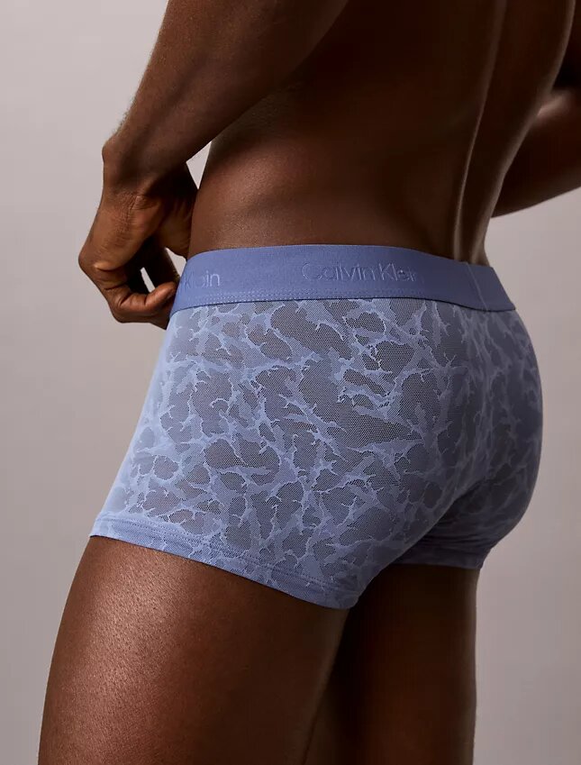 Cueca Low Rise Trunk em renda de microfibra Cueca Low Rise Trunk em renda de microfibra