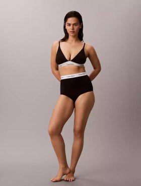 Cueca modeladora de algodão e Modal com corte boyleg