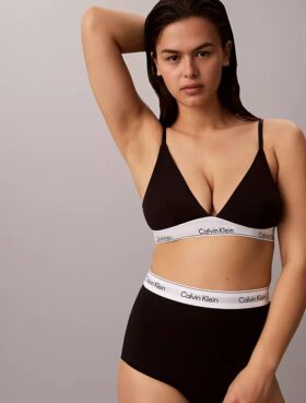 Cueca modeladora de algodão e Modal com corte boyleg