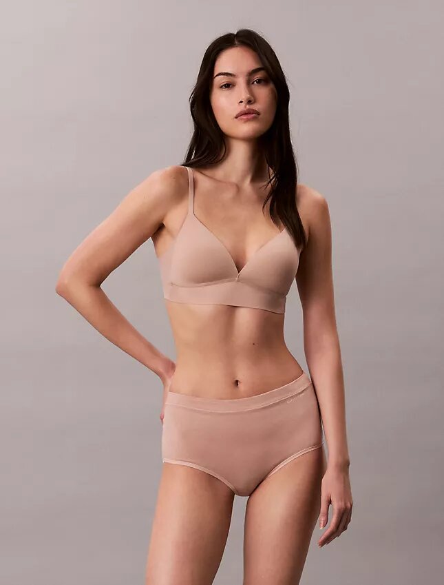 Cueca slip de cintura alta em algodão ideal Cueca slip de cintura alta em algodão ideal