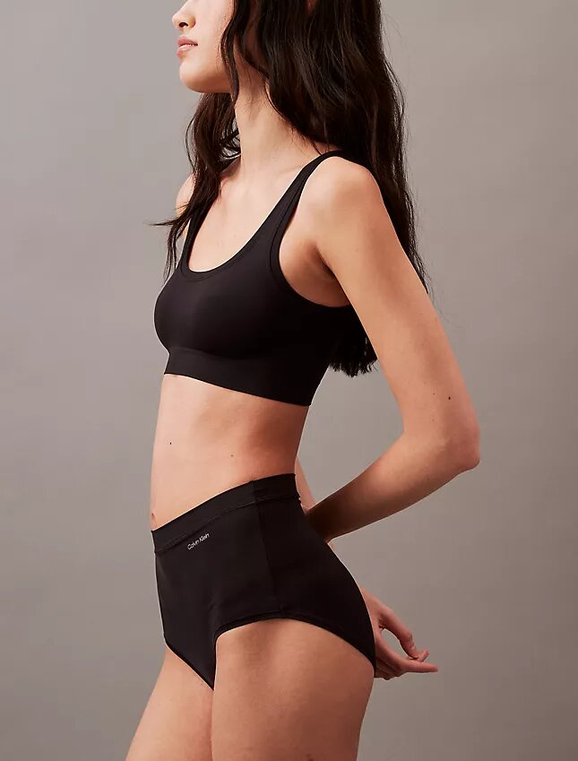 Cueca slip de cintura alta em algodão ideal Cueca slip de cintura alta em algodão ideal