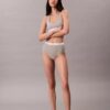 Cueca slip de cintura alta em malha Cotton Stretch de algodão Cueca slip de cintura alta em malha Cotton Stretch de algodão