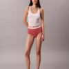 Cueca slip de cintura alta em malha Cotton Stretch de algodão Cueca slip de cintura alta em malha Cotton Stretch de algodão