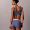 Cueca slip de cintura alta em malha Cotton Stretch de algodão Cueca slip de cintura alta em malha Cotton Stretch de algodão