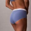 Cueca slip de cintura alta em malha Cotton Stretch de algodão Cueca slip de cintura alta em malha Cotton Stretch de algodão