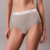 Cueca slip de cintura alta em malha Cotton Stretch de algodão Cueca slip de cintura alta em malha Cotton Stretch de algodão