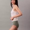 Cueca slip de cintura alta em malha Cotton Stretch de algodão Cueca slip de cintura alta em malha Cotton Stretch de algodão
