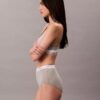 Cueca slip de cintura alta em malha Cotton Stretch de algodão Cueca slip de cintura alta em malha Cotton Stretch de algodão