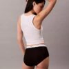 Cueca slip de cintura alta em malha Cotton Stretch de algodão Cueca slip de cintura alta em malha Cotton Stretch de algodão
