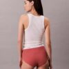 Cueca slip de cintura alta em malha Cotton Stretch de algodão Cueca slip de cintura alta em malha Cotton Stretch de algodão