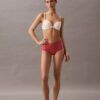 Cueca slip de cintura alta sem costuras com costura flexível