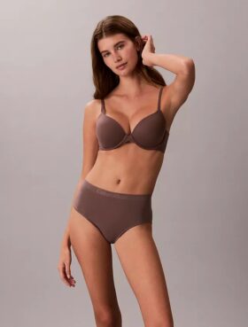Cueca slip de cintura alta sem costuras com costura flexível