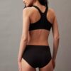 Cueca slip de cintura alta sem costuras com costura flexível