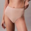 Cueca slip de cintura alta sem costuras com costura flexível