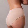 Cueca slip de cintura alta sem costuras com costura flexível