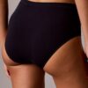 Cueca slip de cintura alta sem costuras com costura flexível
