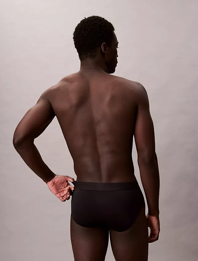 Cueca slip de cintura baixa CK Black Cueca slip de cintura baixa CK Black