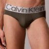 Cueca slip de cintura baixa em microfibra elástica Cueca slip de cintura baixa em microfibra elástica